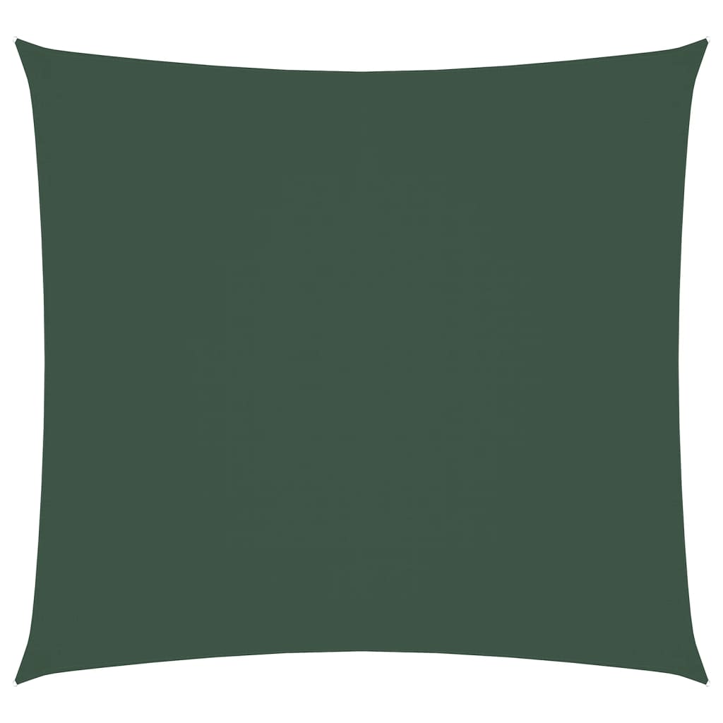 vidaXL Sunshade Sail Oxford Fabric Square 2x2 m Dark Green