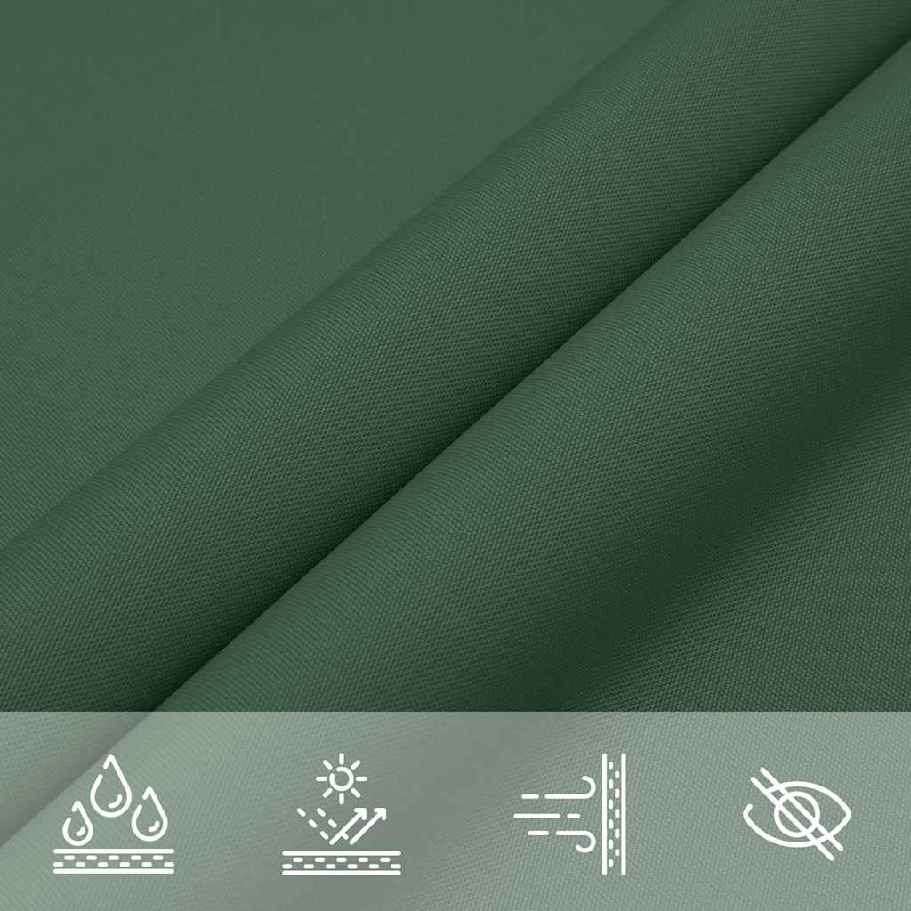 135469 vidaXL Sunshade Sail Oxford Fabric Square 4x4 m Dark Green