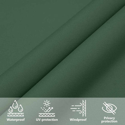 135469 vidaXL Sunshade Sail Oxford Fabric Square 4x4 m Dark Green