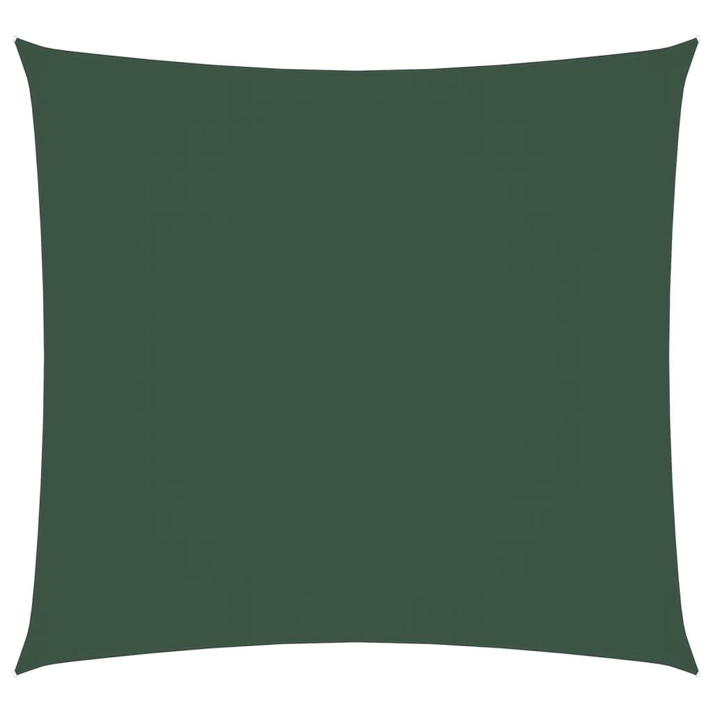 vidaXL Sunshade Sail Oxford Fabric Square 5x5 m Dark Green