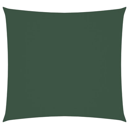vidaXL Sunshade Sail Oxford Fabric Square 6x6 m Dark Green
