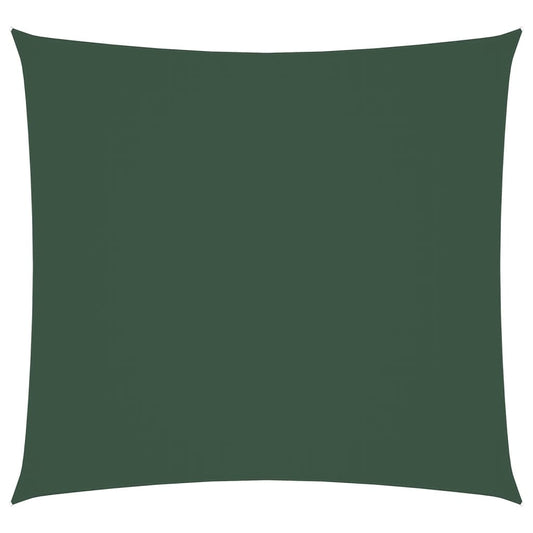 vidaXL Sunshade Sail Oxford Fabric Square 6x6 m Dark Green