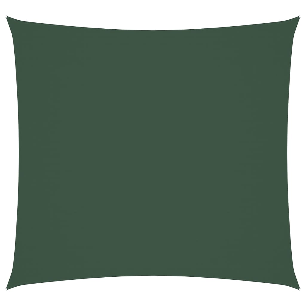 vidaXL Sunshade Sail Oxford Fabric Square 7x7 m Dark Green