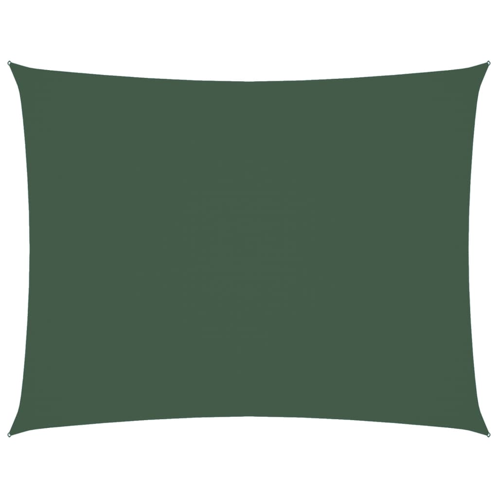 vidaXL Sunshade Sail Oxford Fabric Rectangular 2x3.5 m Dark Green