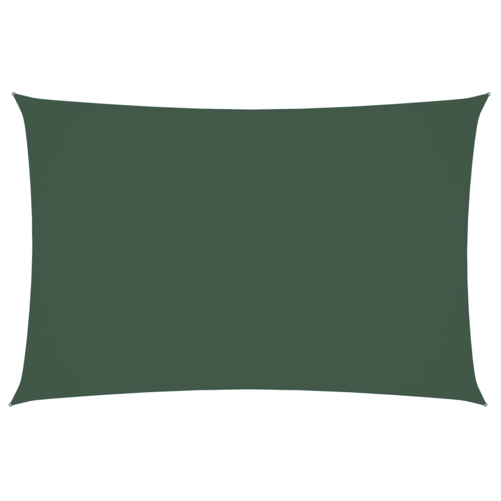 vidaXL Sunshade Sail Oxford Fabric Rectangular 2x4 m Dark Green