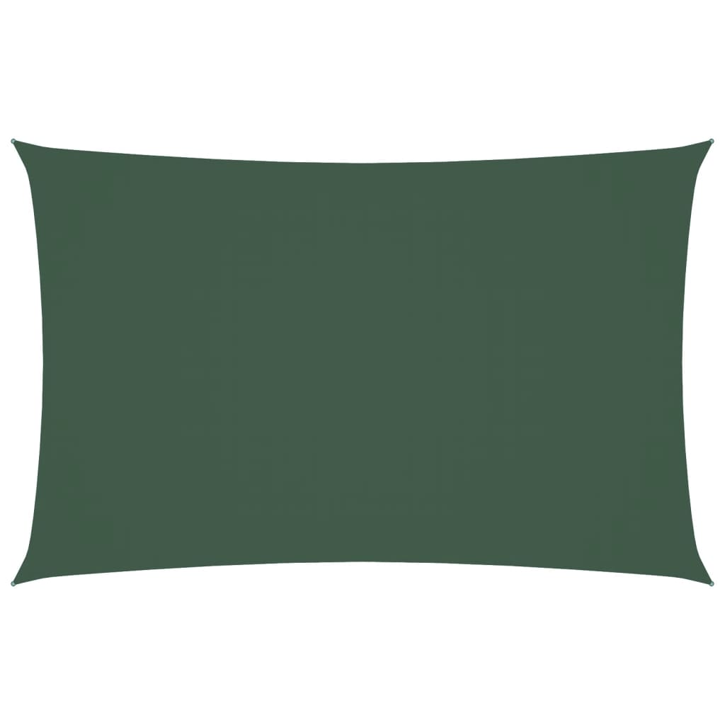 vidaXL Sunshade Sail Oxford Fabric Rectangular 2x5 m Dark Green