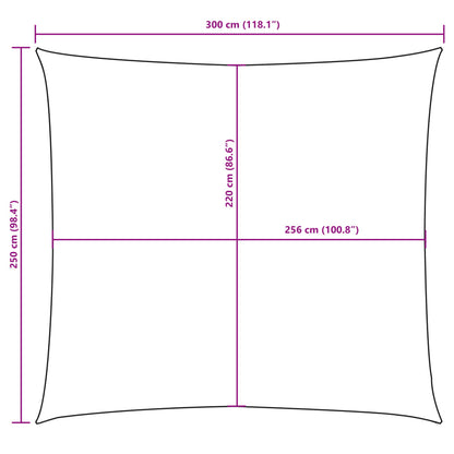 vidaXL Sunshade Sail Oxford Fabric Rectangular 2.5x3 m Dark Green