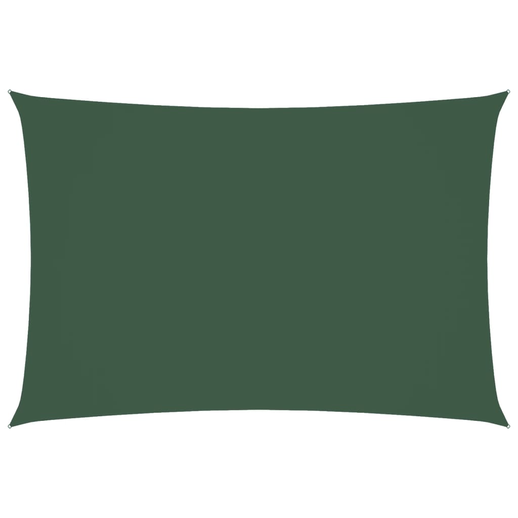 vidaXL Sunshade Sail Oxford Fabric Rectangular 3x5 m Dark Green