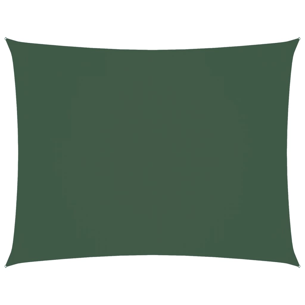 vidaXL Sunshade Sail Oxford Fabric Rectangular 3.5x5 m Dark Green