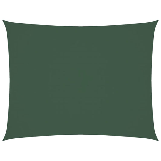 vidaXL Sunshade Sail Oxford Fabric Rectangular 4x5 m Dark Green