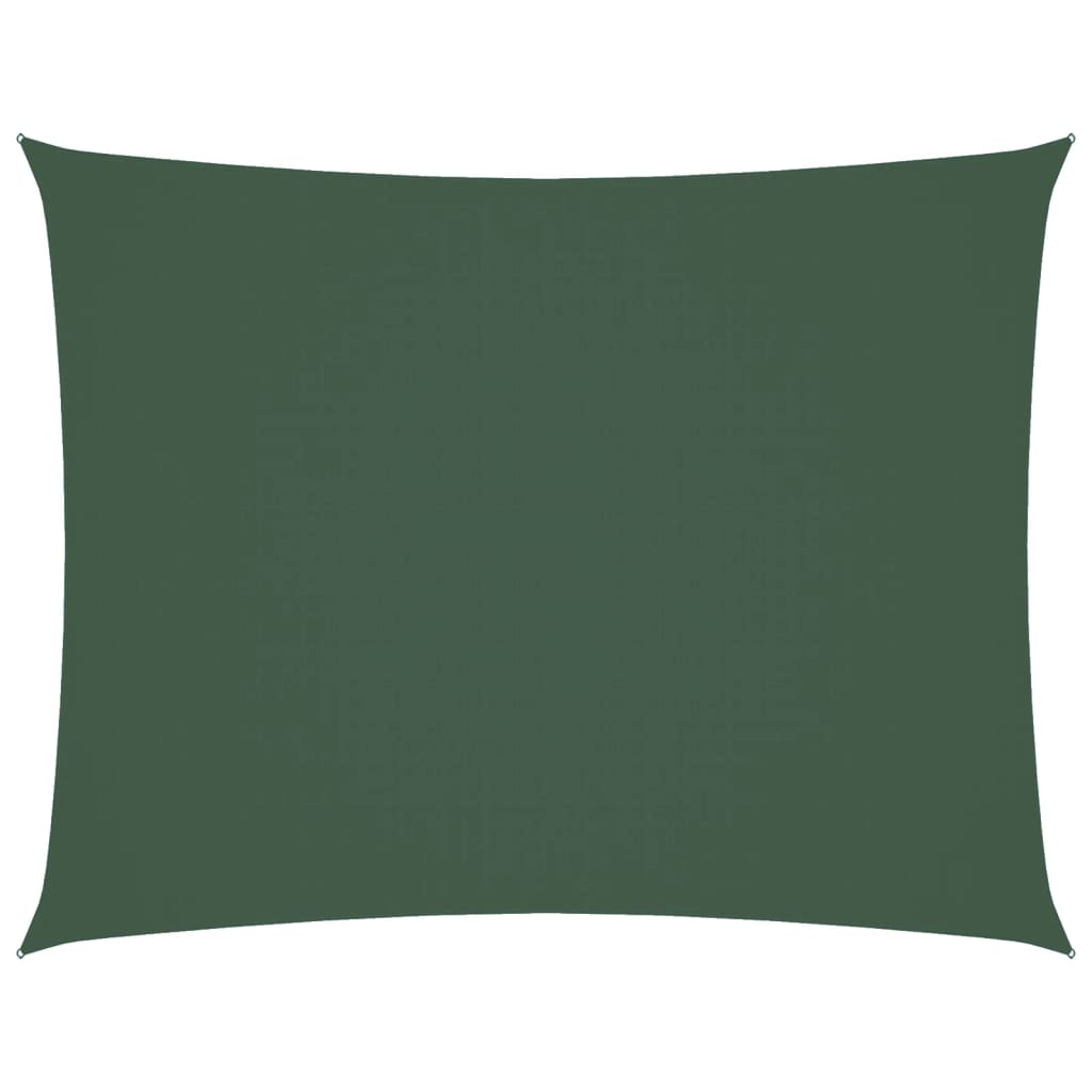 vidaXL Sunshade Sail Oxford Fabric Rectangular 4x6 m Dark Green