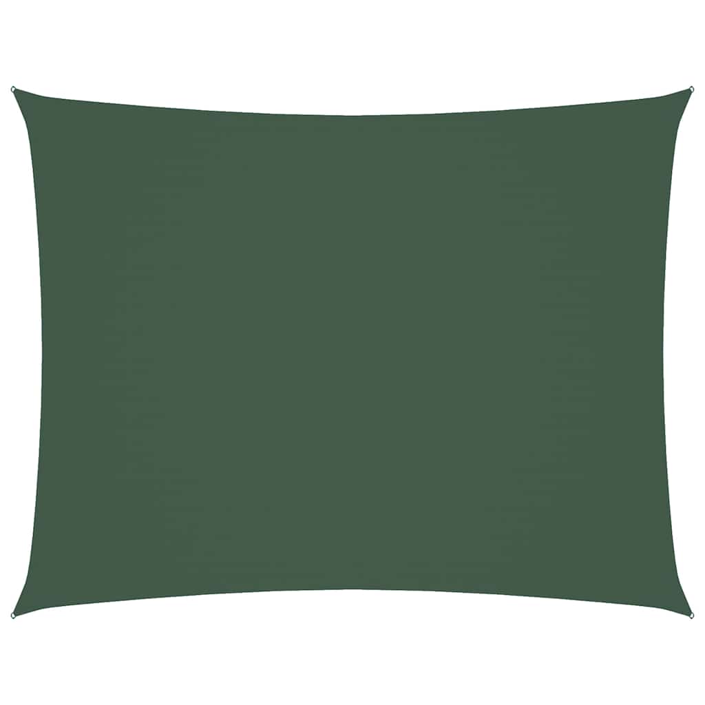 vidaXL Sunshade Sail Oxford Fabric Rectangular 4x6 m Dark Green