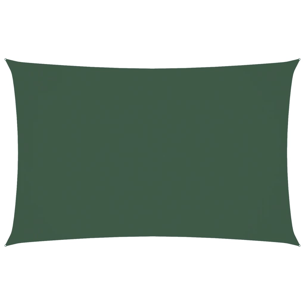 vidaXL Sunshade Sail Oxford Fabric Rectangular 4x7 m Dark Green