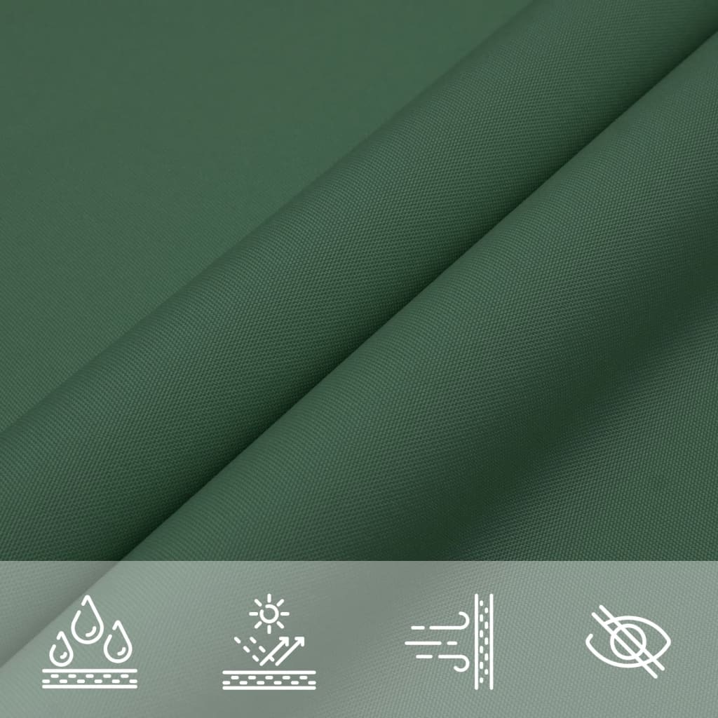 vidaXL Sunshade Sail Oxford Fabric Rectangular 4x7 m Dark Green