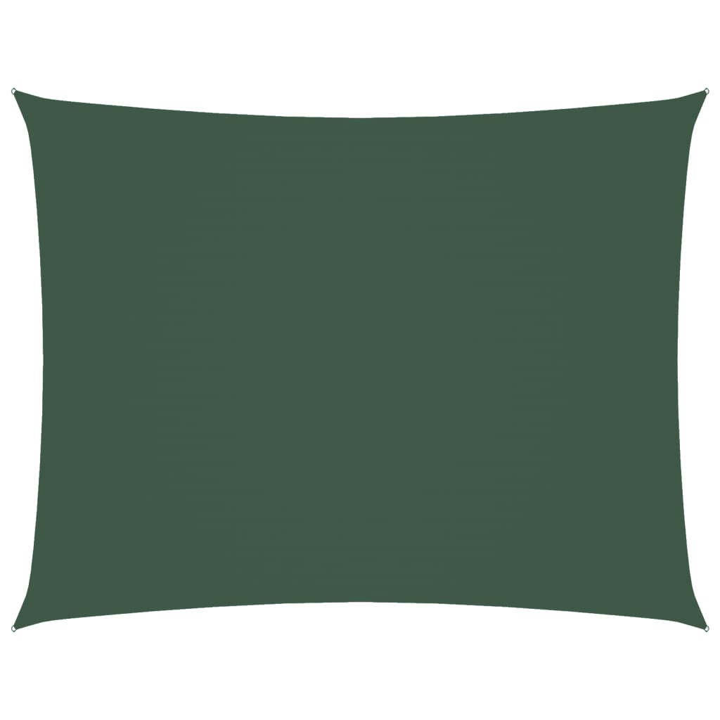 vidaXL Sunshade Sail Oxford Fabric Rectangular 5x7 m Dark Green