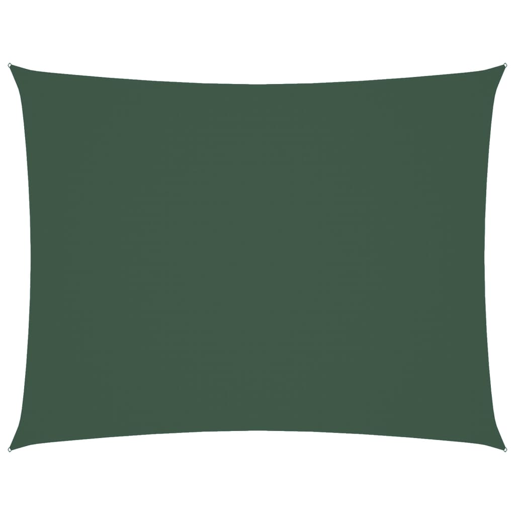 vidaXL Sunshade Sail Oxford Fabric Rectangular 6x8 m Dark Green