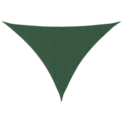 135499 vidaXL Sunshade Sail Oxford Fabric Triangular 2,5x2,5x3,5 m Dark Green
