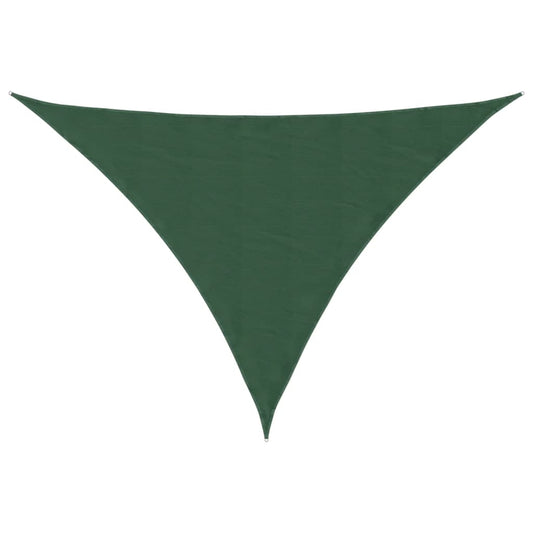 135499 vidaXL Sunshade Sail Oxford Fabric Triangular 2,5x2,5x3,5 m Dark Green