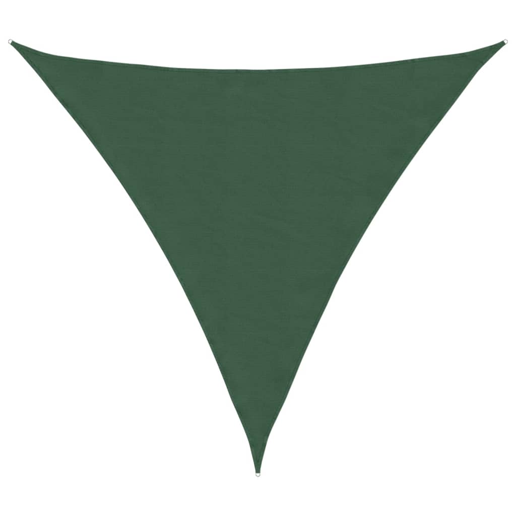 vidaXL Sunshade Sail Oxford Fabric Triangular 3x3x3 m Dark Green