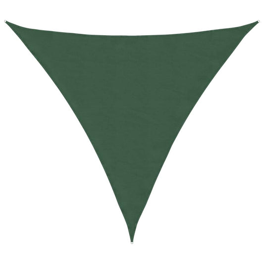vidaXL Sunshade Sail Oxford Fabric Triangular 3x3x3 m Dark Green