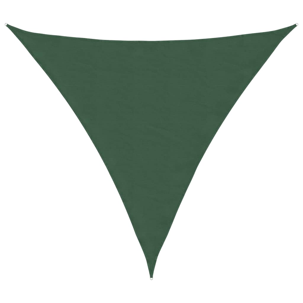 vidaXL Sunshade Sail Oxford Fabric Triangular 3.6x3.6x3.6 m Dark Green