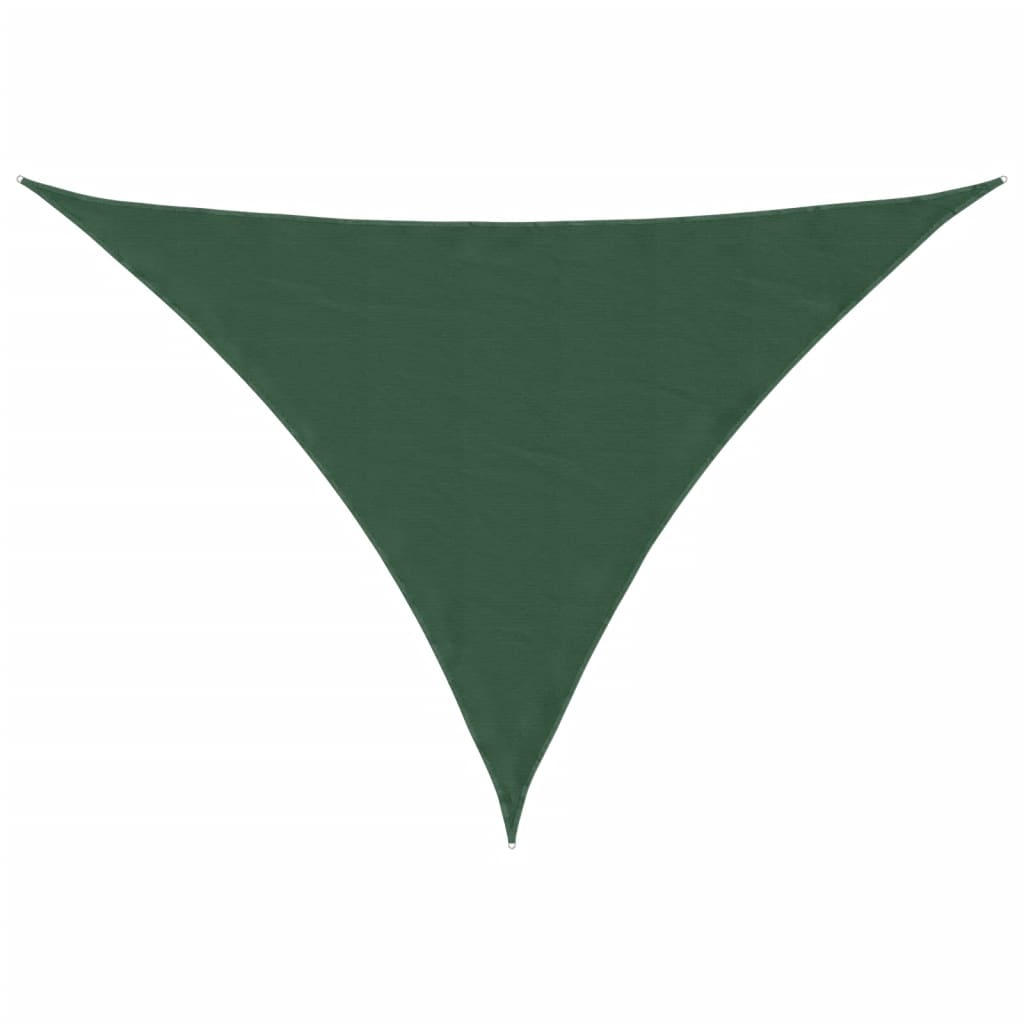vidaXL Sunshade Sail Oxford Fabric Triangular 3x3x4.24 m Dark Green