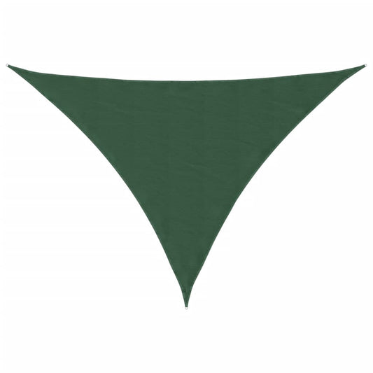 vidaXL Sunshade Sail Oxford Fabric Triangular 3x3x4.24 m Dark Green