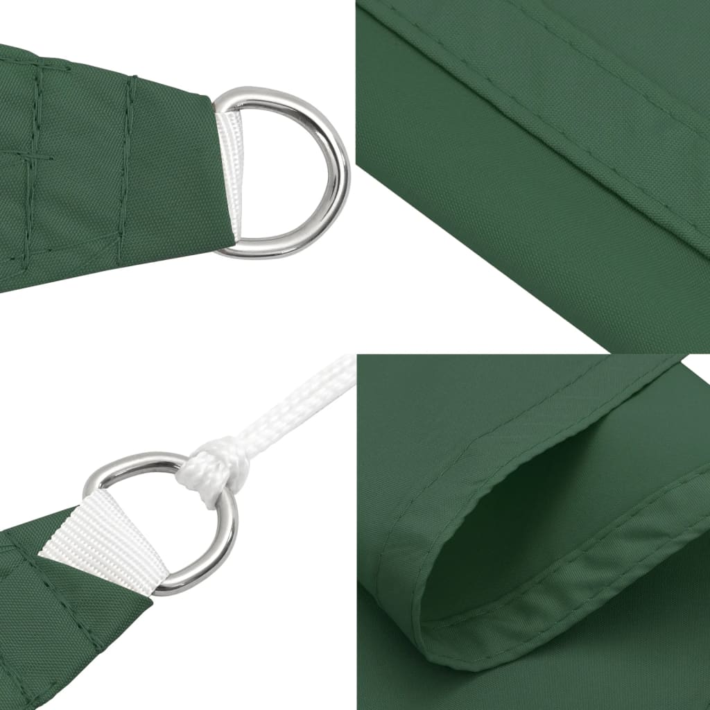 135504 vidaXL Sunshade Sail Oxford Fabric Triangular 3x4x4 m Dark Green
