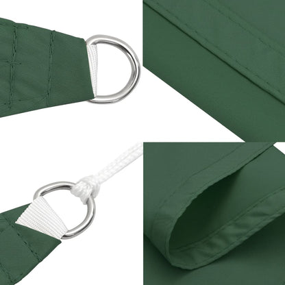 135504 vidaXL Sunshade Sail Oxford Fabric Triangular 3x4x4 m Dark Green