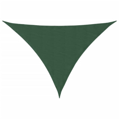 vidaXL Sunshade Sail Oxford Fabric Triangular 3.5x3.5x4.9 m Dark Green