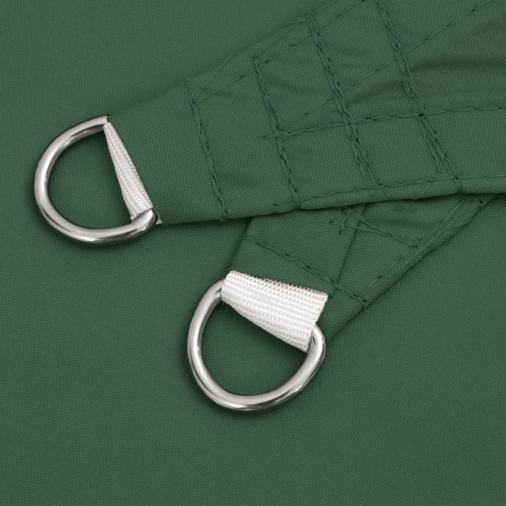vidaXL Sunshade Sail Oxford Fabric Triangular 4x4x4 m Dark Green