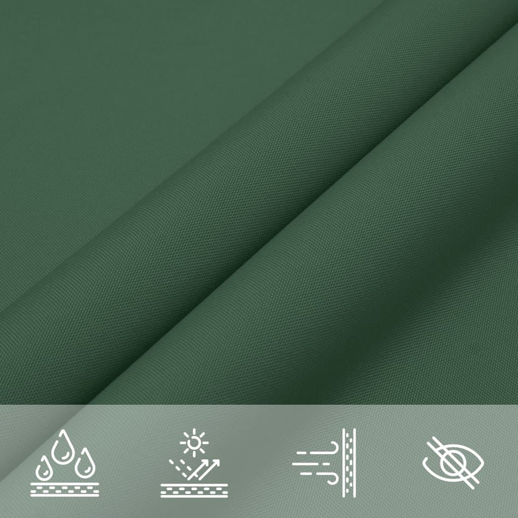 vidaXL Sunshade Sail Oxford Fabric Triangular 4x4x4 m Dark Green