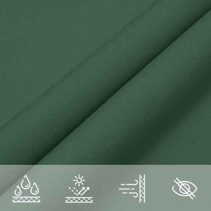 vidaXL Sunshade Sail Oxford Fabric Triangular 4x4x4 m Dark Green