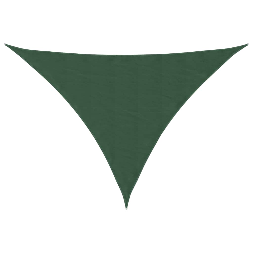 vidaXL Sunshade Sail Oxford Fabric Triangular 4x4x5.8 m Dark Green