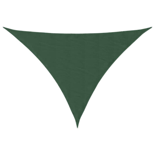 vidaXL Sunshade Sail Oxford Fabric Triangular 4x4x5.8 m Dark Green