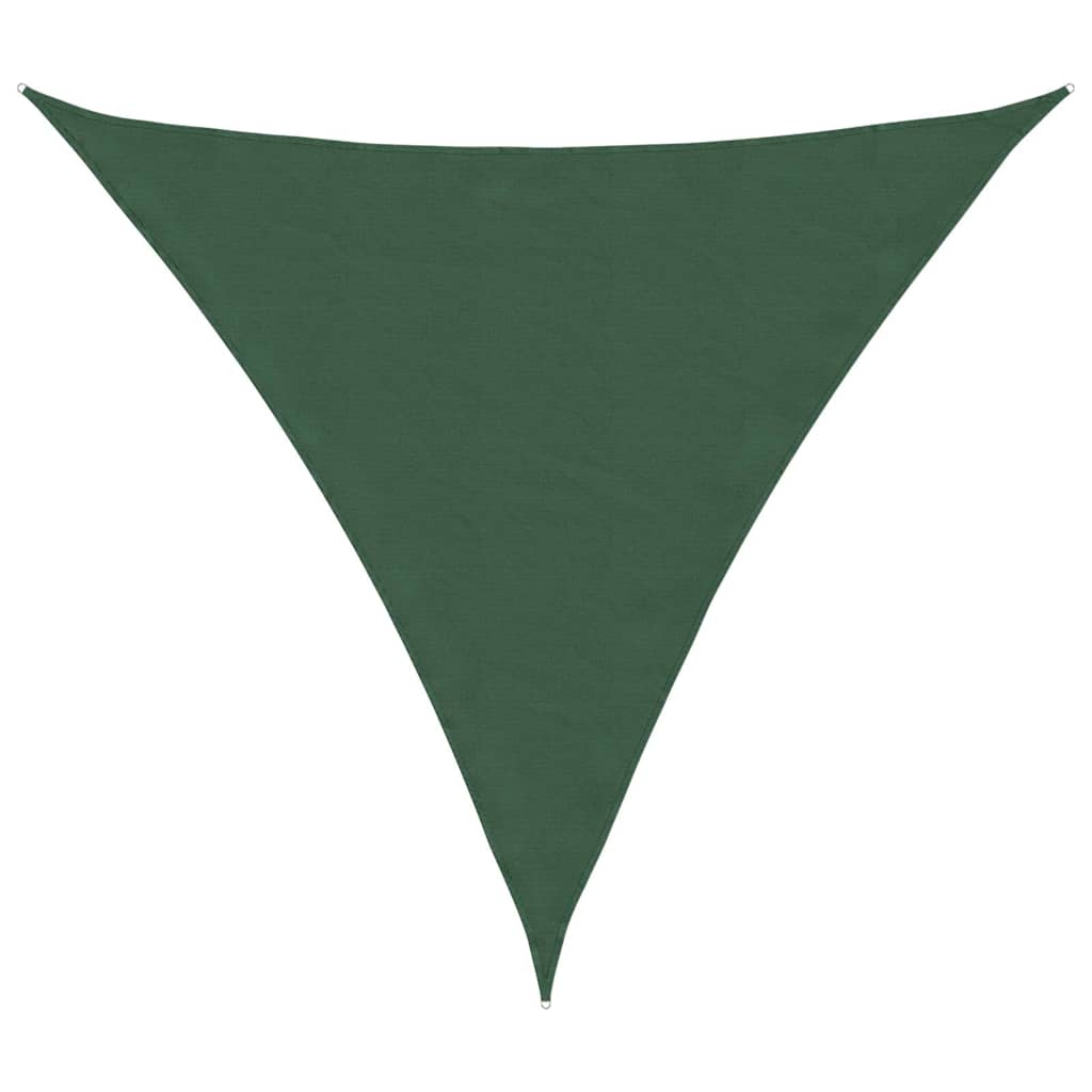 135508 vidaXL Sunshade Sail Oxford Fabric Triangular 4,5x4,5x4,5 m Dark Green