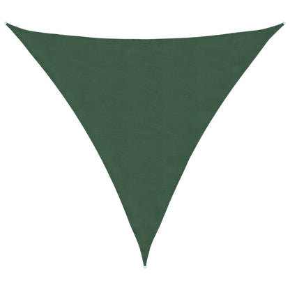 135508 vidaXL Sunshade Sail Oxford Fabric Triangular 4,5x4,5x4,5 m Dark Green