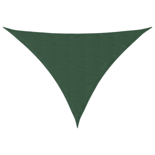 135513 vidaXL Sunshade Sail Oxford Fabric Triangular 5x5x6 m Dark Green