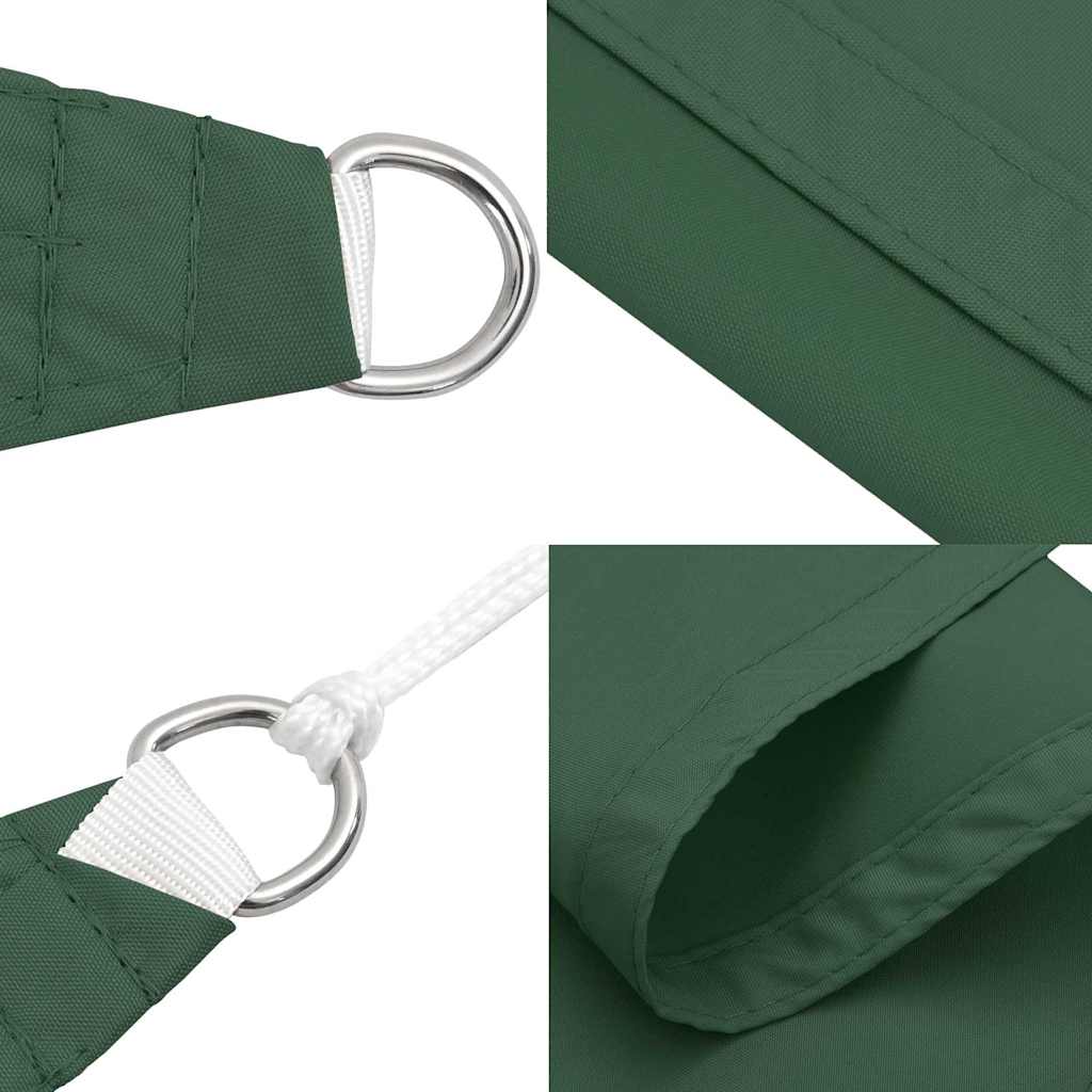 vidaXL Sunshade Sail Oxford Fabric Triangular 5x5x6 m Dark Green