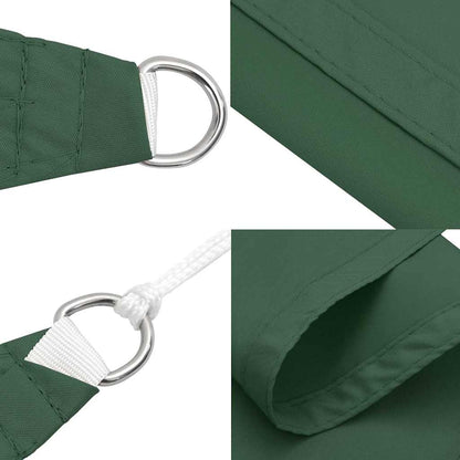 vidaXL Sunshade Sail Oxford Fabric Triangular 5x5x6 m Dark Green
