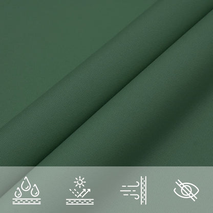 vidaXL Sunshade Sail Oxford Fabric Triangular 6x6x6 m Dark Green