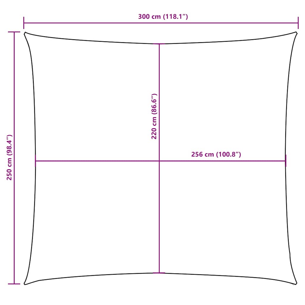 vidaXL Sunshade Sail Oxford Fabric Rectangular 2.5x3 m Blue