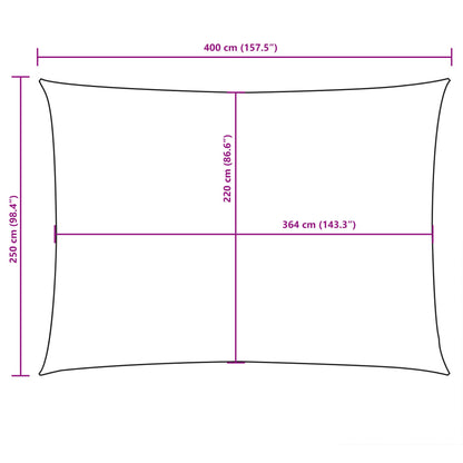 vidaXL Sunshade Sail Oxford Fabric Rectangular 2.5x4 m Blue
