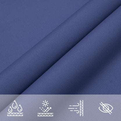 vidaXL Sunshade Sail Oxford Fabric Triangular 5x6x6 m Blue