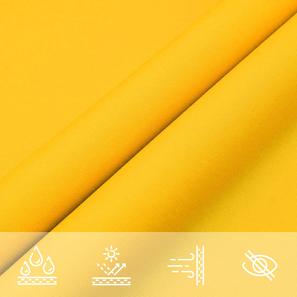 vidaXL Sunshade Sail Oxford Fabric Square 5x5 m Yellow