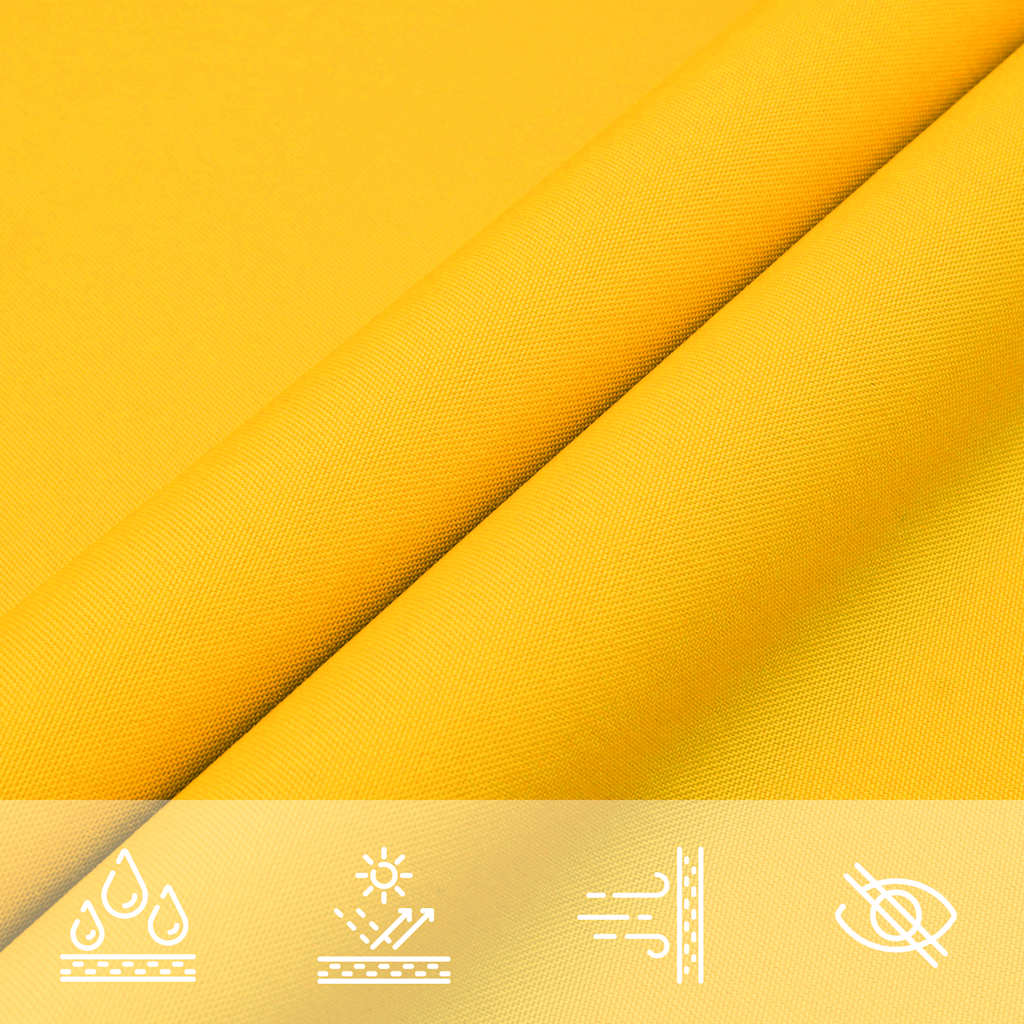 vidaXL Sunshade Sail Oxford Fabric Square 6x6 m Yellow