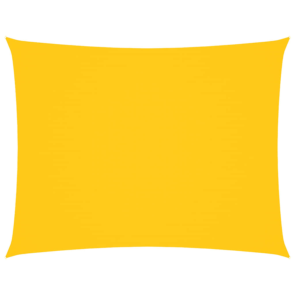 vidaXL Sunshade Sail Oxford Fabric Rectangular 5x7 m Yellow