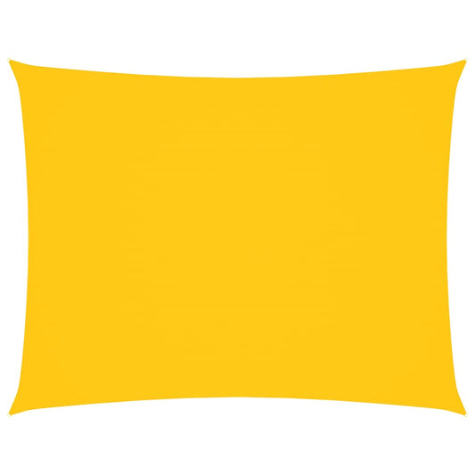 vidaXL Sunshade Sail Oxford Fabric Rectangular 6x8 m Yellow