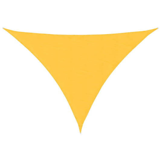 135613 vidaXL Sunshade Sail Oxford Fabric Triangular 3x4x5 m Yellow