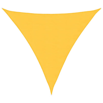 vidaXL Sunshade Sail Oxford Fabric Triangular 4.5x4.5x4.5 m Yellow